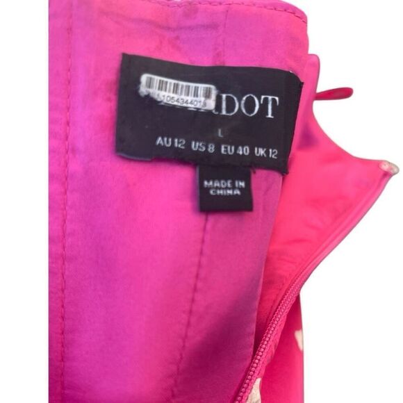 Bardot Anika Strapless Side Ruffle Corset Dress Size 8 Coquette Feminine - Picture 12 of 12